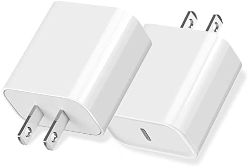 iPhone 15 Fast Charger Block, USB Type C Wall Charger 2Pack 20W PD Charging Brick Power Adapter Plug Box for Apple iPhone 15 Pro Max/15 Plus/iPhone 14 Pro Max/14 Plus/13 Pro/12 Pro/Mini/iPad