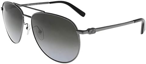 Salvatore Ferragamo Aviator Sunglasses SF157S 069 Ruthenium/Black 60mm 157