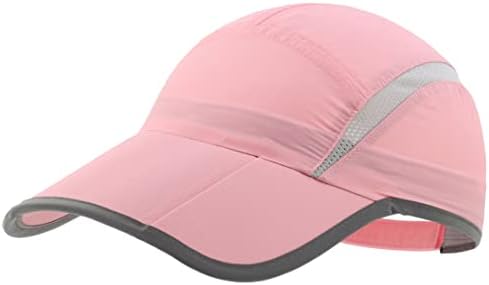 Connectyle Foldable Mesh Sports Cap with Reflective Stripe Breathable Sun Runner Cap