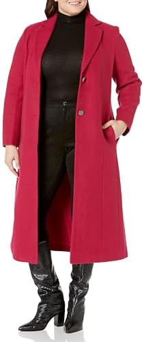 Emporio Armani Women's Soft Wool Blend Two Button Long Coat