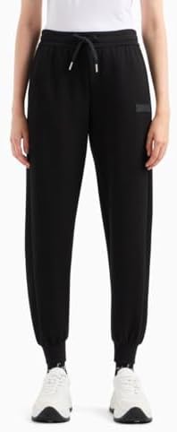 Emporio Armani Women's Drawstring Mesh Pannel Jogger Pants