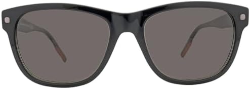 Sunglasses Ermenegildo Zegna EZ 0196 05N Bilayer Shiny Black And Transparent Gre