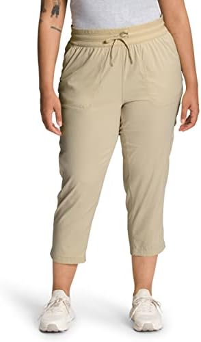 THE NORTH FACE Women's Aphrodite Motion Capri Pants (Standard and Plus Size), Gravel, 1X