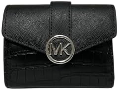 Michael Kors Carmen Medium Flap Wallet (Black2)