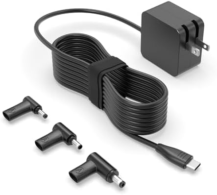 Charger for Asus Laptop, Ultra Compact (40% Smaller), Universal Replacement, Fast Charger, USB C & Round Connector, 65W, 45W, 37W