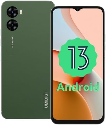 UMIDIGI G3 Android 13 Unlocked Cell Phone Dual Sim 4G LTE Mobile Phone 4G+64GB Expandable 1TB