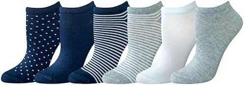 Amazon Essentials Women's Casual Low-Cut Socks, 6 Pairs