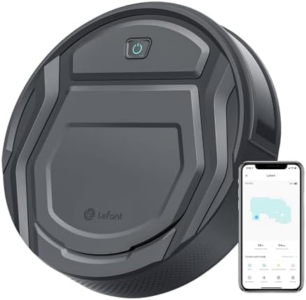 Lefant M210 Pro Robot Vacuum, Tangle-Free 2200Pa Suction, 120 Min Runtime, Self-Charging Robotic Vacuum Cleaner, Slim, Quiet, WiFi/APP/Alexa, 6 Cleaning Modes Ideal for Pet Hair, Hard Floors