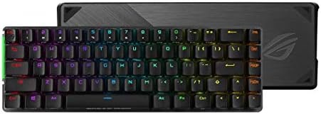 ASUS ROG Falchion Wireless 65% Mechanical Gaming Keyboard | 68 Keys, Aura Sync RGB, Extended Battery Life, Interactive Touch Panel, PBT Keycaps, Cherry MX Brown Switches, Keyboard Cover Case