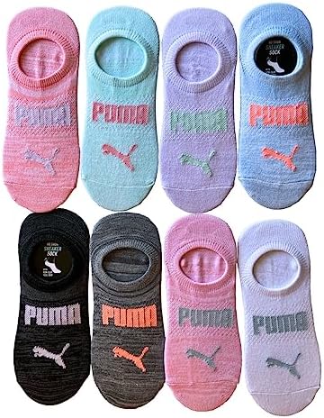 PUMA Ladies Sneaker Liner, 8-pair (Multi)