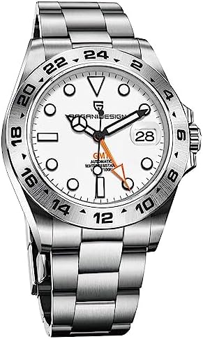 PAGRNE DESIGN Pagani Design Watches for Men Japanese NH34 Automatic GMT Watches Mechanical 40mm Stainless Steel Sapphire Mirror 10Bar Dive Watch 1762