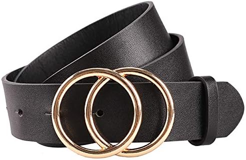 Earnda Women's Leather Belt Fashion Soft Faux Leather Waist Belts For Jeans Dress