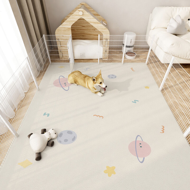 Pet Mat Waterproof Anti-Urine PVC Dog Fence Kennel Pad Special Carpet Erasable and Washable Bite-Resistant Non Slip