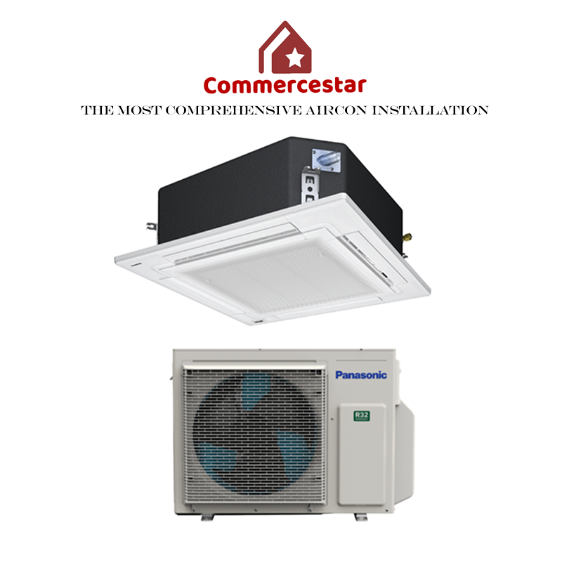 PANASONIC R32 CEILING CASSETTE UNIT AIRCON INSTALLATION