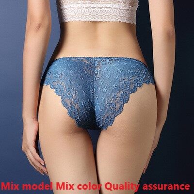 Victoria Secret Sexy Panty For Women Lace On Hot Sex Silk Underwear Seamless Female Black Tibak Black White Red Ladies Briefs