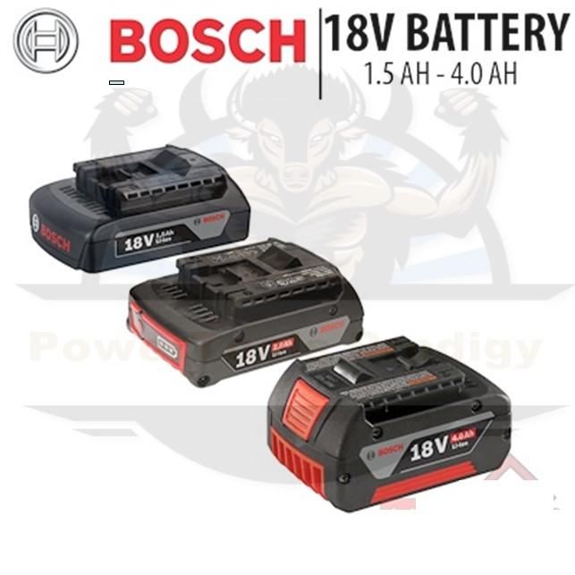 BOSCH 18V LITHIUM ION BATTERY / 1.5 Ah 18V BATTERY / 2.0Ah 18V BATTERY / 4.0Ah 18V BATTERY / SUITABLE FOR ALL BOSCH 18V POWERTOOLS ONLY