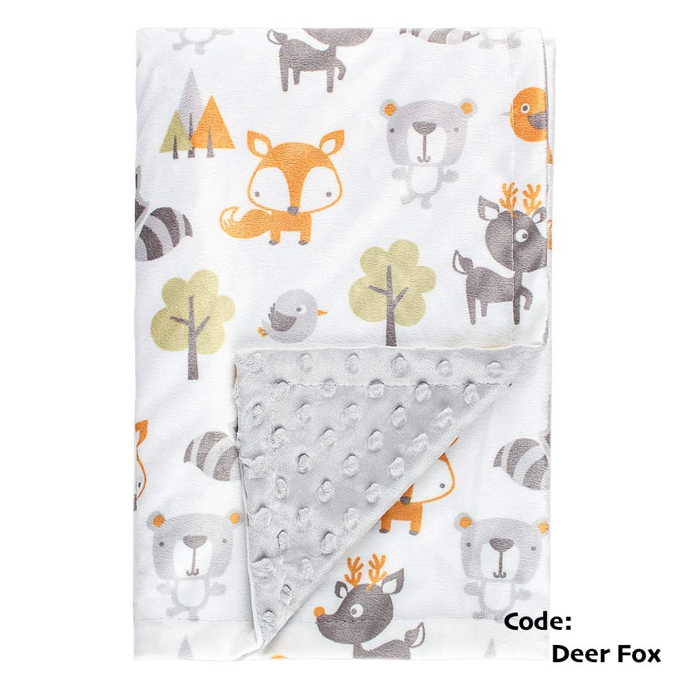 Baby Minky Blanket Dotted Soft Aircond Blankets Cover