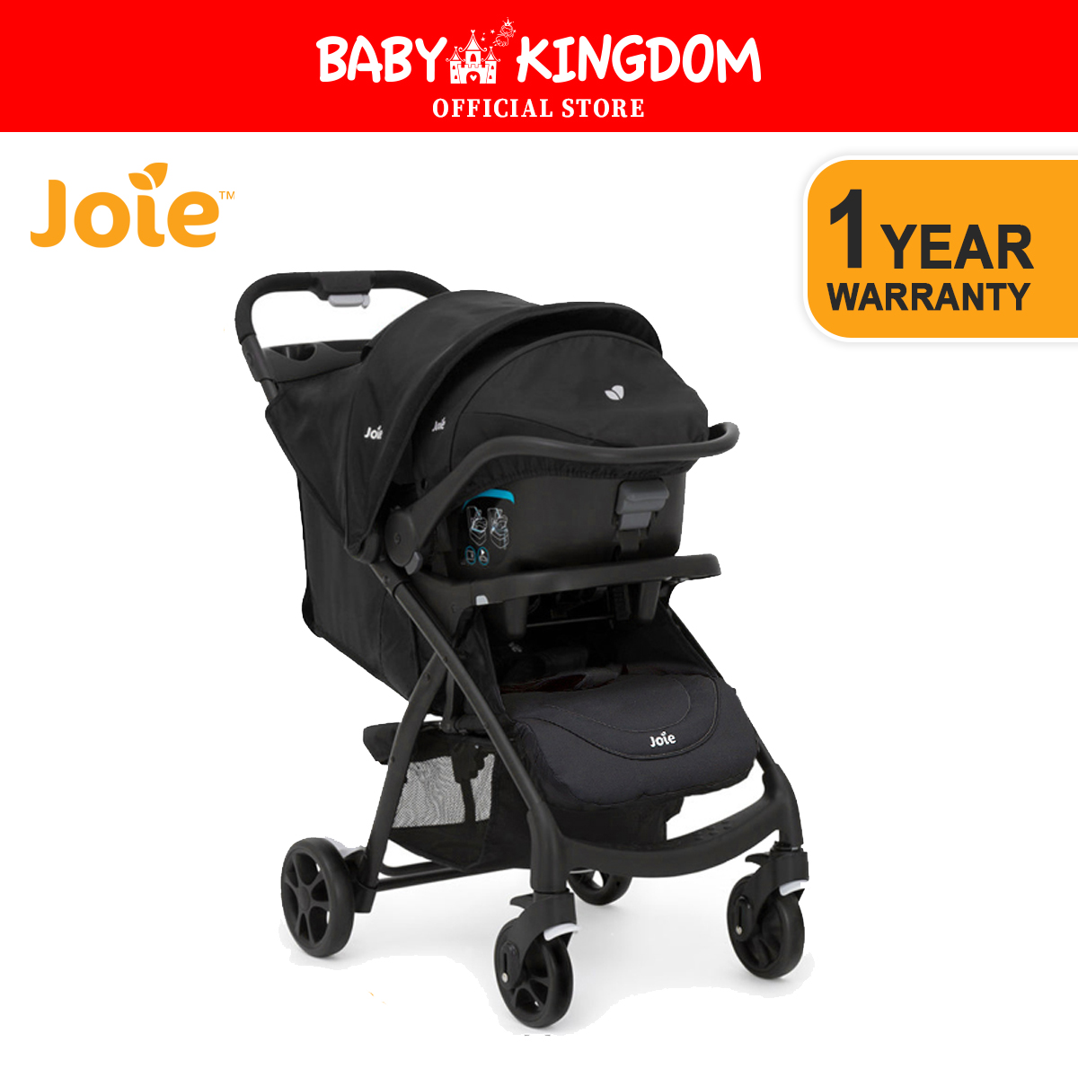 Joie Muze LX Travel System W/ Juva (1 Year Warranty)