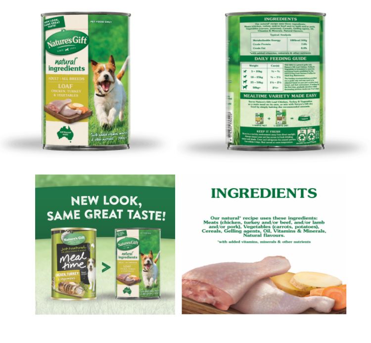 [BUNDLE DEAL 700G x 6] NATURE'S GIFT LOAF DOG FOOD [SINGLE/MIXED FLAVOUR] 700G