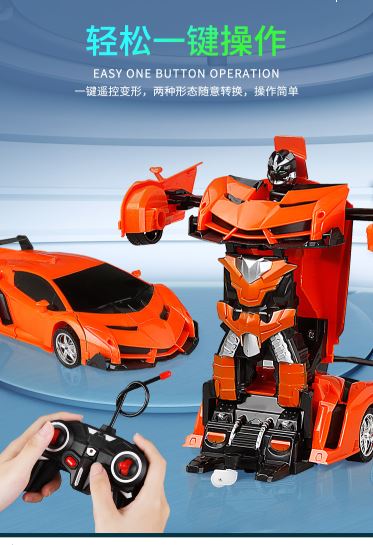 KID birthday gift Refasy Transforming Toys for Boy Girl Age 5-7,Remote Control Deformation Car Transformation Car for Children RC Racing Car Robot Vehicles Toys for Kids 8-13 Year Old Deformation Car 