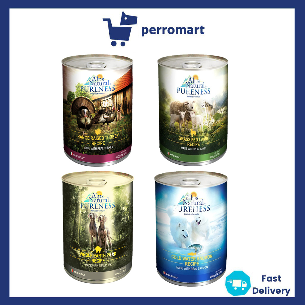 [Bundle of 6] Alps Natural Classic Dog Wet Food 400g [4 Flavors]