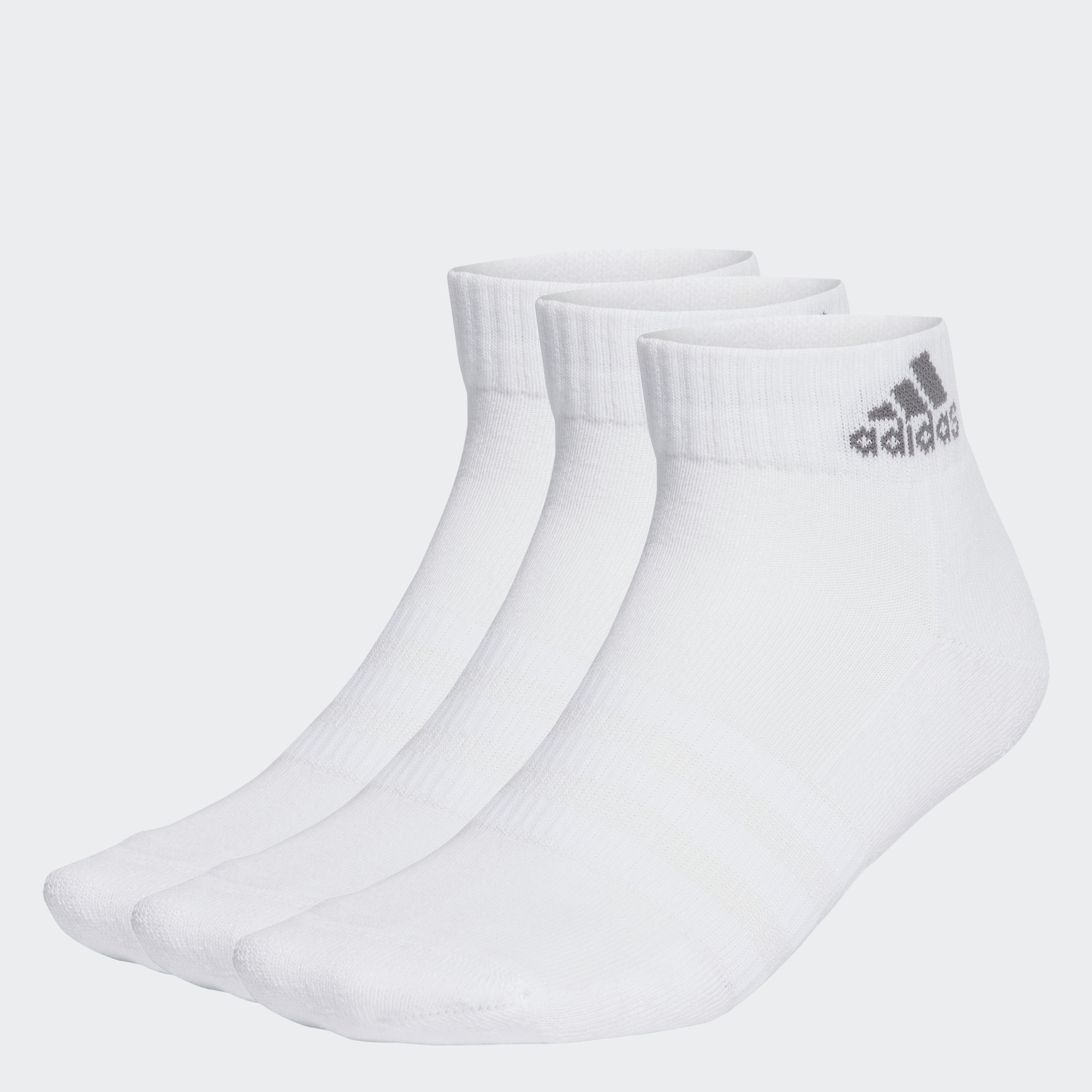adidas Lifestyle Cushioned Sportswear Ankle Socks 3 Pairs Unisex White IA3946